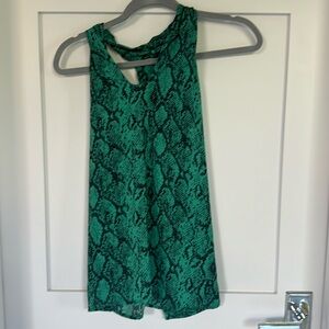 Sexy snake print top